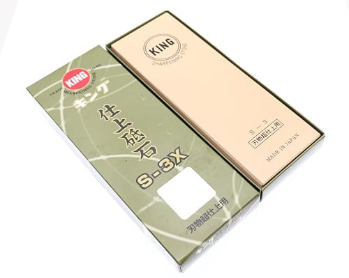 King Matsunaga Finishing Sharpening Stone S S-3X - Pietra abrasiva, grana ultra fine 6000, senza base, pietra ad acqua, prodotta in Giappone, lucidatura, lame da rasatura