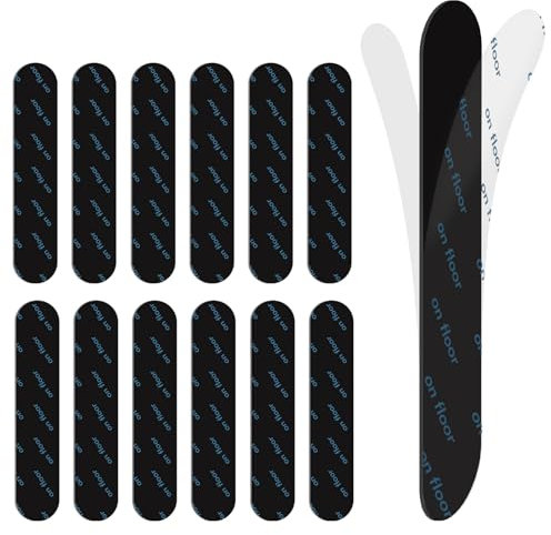 12 PCS Rug Gripper & Anti Slip Pads Double Sided Carpet Tape, Anti Slip Mat Grippers Stop Mat, Rug Grippers for Laminate Floor, Rug Tape Rubber Matting for all types and Sizes of Rugs