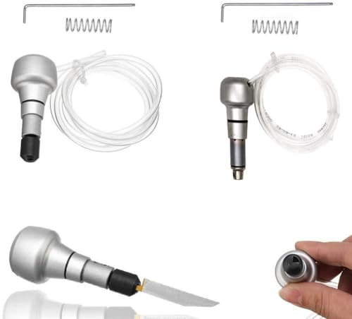 ZiStarlilife Pneumatisk gravering handstycke metall graver handtag verktyg för smyckestillverkning hantverk sten trä metallarbete med PU-rör (rund)