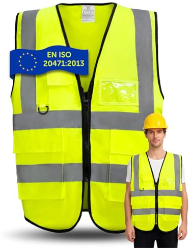 Gilet Jaune, Gilet Jaune Adulte et Enfant, Gilet Fluorescent de Sécurité pour Running Vélo Voiture, Gilet Fluorescent De Sécurité Unisexe, Gilet Fluo pour la Course à Pied le Vélo Moto Travail