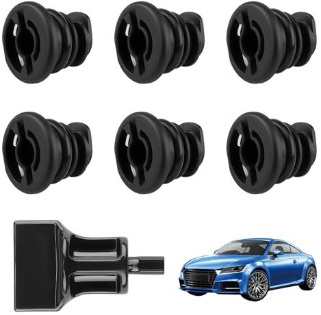 NYVOR 6 tappi di scarico dell'olio con strumento per la rimozione, compatibili con motori a benzina da 1,8 l e 2,0 l, compatibile con VW A-ud-i A1 A3 A4 A5 A6 A7 Q3 Q5 S3 TT, numero OEM 06L103801