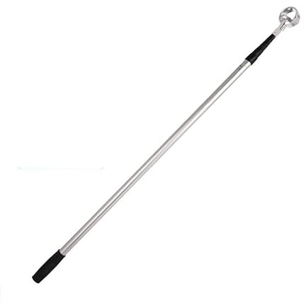 Infällbar golfbollsretriever i aluminiumlegering — bollrör, skopa och uppsamlare — infällbar längd: 108–557 cm