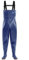 Aikelai Wathose Herren Wasserdicht mit Stiefel,3-Ply Neopren Wathose,Angelhose Herren,mit Rutschfesten Gummistiefeln,Crosswater Waders für Angeln,Bauernhöfe,Gärten(EU43)