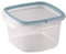 Snips - Set 3 Contenitori per Alimenti 1L Trasparenti, Coperchio Salva Freschezza con 4 Chiusure di Sicurezza - Contenitore per Cibi 14,7x14,7x12 Frigorifero, Microonde e Lavastoviglie, Made in Italy
