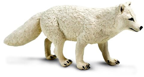 Safari Ltd. Spielzeugfigur Fuchs | nordamerikanische Wildtier-Kollektion | ungiftig und BPA-frei | Spielzeugtiere | geeignet für Kinder ab 3 Jahren, Weiß