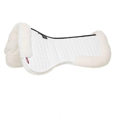 LeMieux Merino+ Dressage Half Pad - White/White Large
