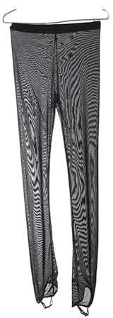 LIUHUO Eislaufhose für Mädchen, Netzstoff, atmungsaktiv, Kompression, Rollschuh-Leggings, Eiskunstlauf-Leggings, Schwarz , S