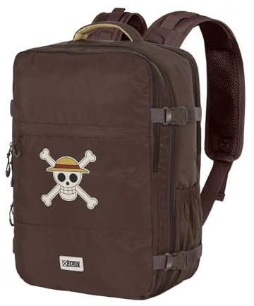 One Piece Skull-Zaino Grande da Viaggio Mercury 47x23x33cm, Marrone, Capacità 35 L