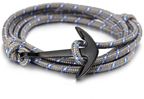 ankare armband polyester sladd, One Size, Legering/polyester