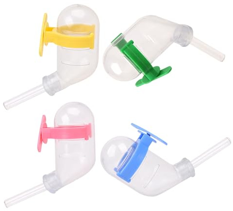 YARNOW Hamster Water Bottle 60ml Anti-leak Vacuum Drinking Dispenser Silent Pet Waterer for Small Animals Suitable for Hamsters Color Assorted style