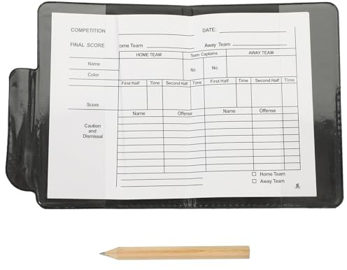 Alipis Set Arbitro Calcio Cartellini Rossi e Gialli Portafoglio Resistente e Compatto Kit Arbitro Professionale per Partite ed Eventi Sportivi