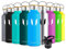 Super Sparrow Water Bottle Stainless Steel - 750ml - Insulated Metal Water Bottles - Standard Mouth Flask - BPA Free - Straw Bottle for Work, Gym, Sports - 2 Lids
