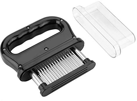 NIMOA Batticarne - Acciaio Inox Ultra Tagliente Ago Lama Tenderizer for Intenerimento Pollo, Manzo