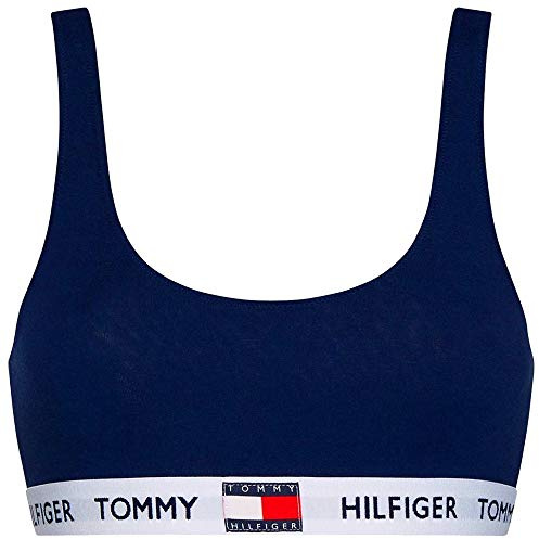 Tommy Hilfiger Women Bralette Stretch, Blue (Navy Blazer), L