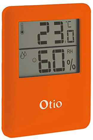 Otio - Termometro igrometro magnetico arancione