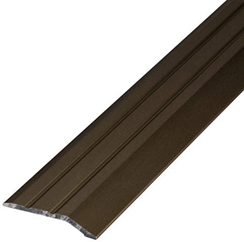 Gedotec Perfil de transición de Aluminio atornillar | Rieles de Piso | Longitud 2000 mm | Ancho 30 mm | Perfil de Piso en Bronce Anodizado | Compensación Perforada | Umbral | 1 Pieza