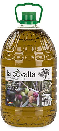 COVALTA Aceite Oliva Virgen - Aceite de Oliva Virgen Prensado en Frio Aceite Virgen Variedad Picual - Aceite Oliva 5 litros 100% Natural, Suave, Puro (AOV). 950500