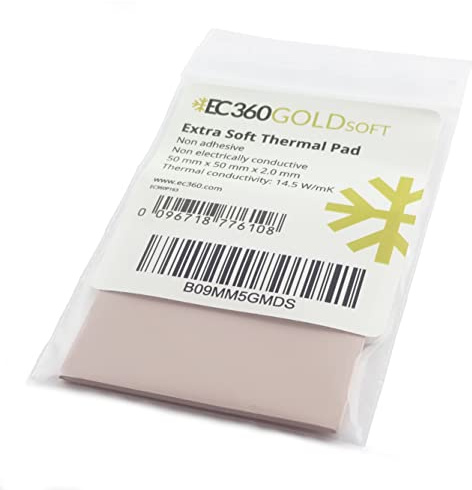 EC360® Gold Soft 14,5W/mK Thermal Pad (50 x 50 x 2,0 mm)