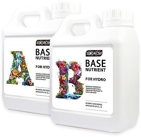 UK Grow Premium Hydroponic and Soil Nutrients - Maximize Plant Growth and Yield (25Ltr, Hydro)
