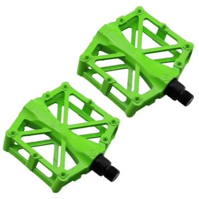 YdseozOA Fahrradpedale Fahrrad Aluminium rutschfeste langlebige Mountainbike-Pedale MTB BMX Radfahren Universal-Fahrradpedale Fahrradzubehör (grün)