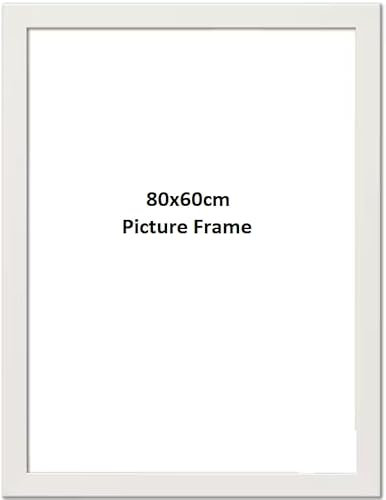 80x60cm White Wooden Photo Frame - Large Picture Frames