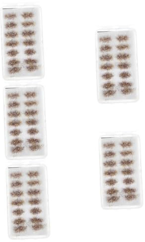 DIYEAH Touffes Herbe Miniatures Réalistes pour Modélisme Et Décors De Jeux Végétation Artificielle pour Paysages Miniature Décoration Et Scènes De Guerre