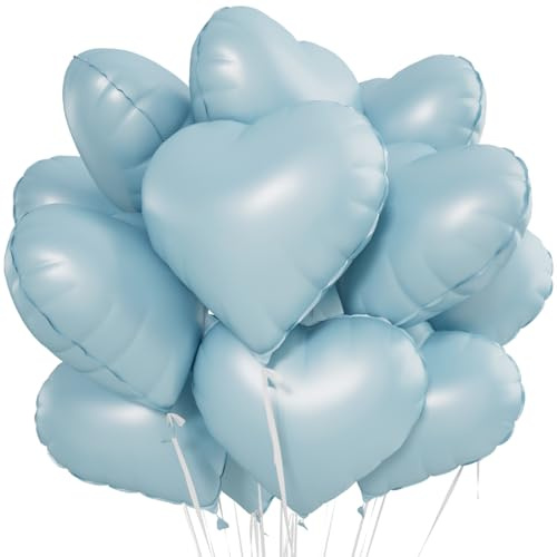 Hjärta folieballong 20 stycken, hjärta heliumballonger, heliumballonger hjärtballonger, hjärtform folieballong, hjärtballonger, hjärtballonger, lämplig för födelsedag, bröllop, alla hjärtans dag