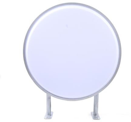 Caja de luz LED, doble cara, redonda, 50 cm, letrero luminoso, publicidad luminosa para restaurantes, comida y tiendas