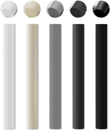 Lot de 5 bâtons de cire avec grattoir pour réparation de bois, bâtons de remplissage de meubles en bois, kit de réparation de rayures de bois, kit de réparation de sols stratifiés, multicolores pour