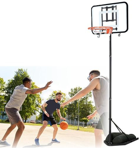 Ultraportabelt Basketställ, Professionellt Utomhusstående Basketställ, Justerbar Höjd/Vikbar/Rörlig Basketbåge, Med Sandsäck