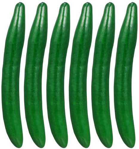 6 Stück Künstliche Gurke Soft PU Gurke Gemüse Dekoration Foto Requisiten Küche Home Party Festival Decor Realistische