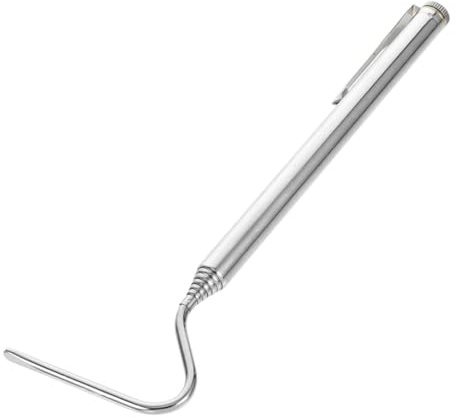 CORHAD Retractable Reptile Hook Stainless Steel Tool for Safe Snake Control and Exotic Animal Management Portable and Easy Storage