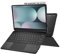 Doohoeek Bluetooth Keyboard Case for Samsung Galaxy Tab S10FE+ Plus 13.1 Inch with Screen Indicators, Case with Detachable Keyboard, Multi-Touch Trackpad, Backlit, Rechargeable, Black