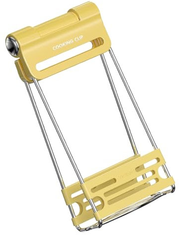 Clip per tappo di strappo, influenza di cottura di cottura, clip a disco caldo in acciaio inox non scivolato pinza per ciotola regolabile, riscaldamento versatile per la casa, pentola a pressione,