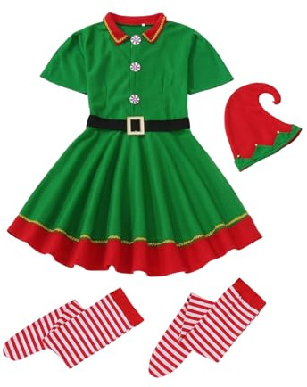 Julfigur Kostym - Andningsbar Utklädnad För Uppklädning Jultomte | Julfigur Cosplay Uppsättning För Barn, Studenter Elever Barn Födelsedag Drama Skola Evenemang Parade