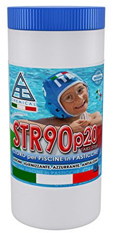 C.A.G Chemical 20P0010 STR90P20 Cloro, Pastiglioni da 20 Grammi a Lento Scioglimento