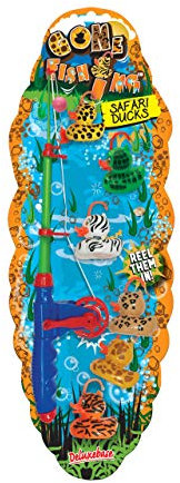 Gone Fishing - Safari Ducks from Deluxebase. Novelty Fishing Game. Safari themed traditional hook-a-duck style carnival game and fun fishing game for kids and toddlers