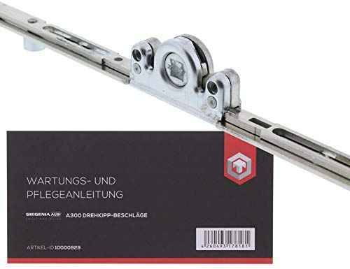 AUBI Getriebe de Ventana Central Caja GM AGMK Accesorio Variable AGMK3010-100040 + ToniTec Instrucciones de mantenimiento para herrajes de ventana Aubi A300