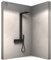 BERNSTEIN Duschsystem NT038 Pro Edelstahl Thermostat mit Praktischer Ablagefläche Verbühungsschutz Schwarz Kopfbrause und Handbrause mit Anti-Kalk-Düsen