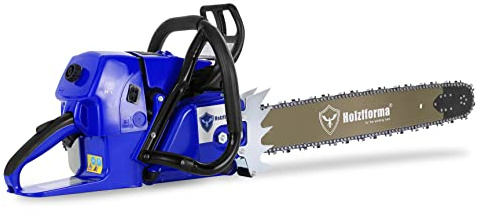 Holzfforma 92CC G660 Gasoline Chain Saw Chainsaw Blue Thunder with 84DL 3/8 .063 25 Inch Guide Bar and Saw Chain