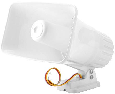 Klaxon Alarme, 150 dB DC 12 V Dual Tone Wired Horn Siren Alarme Cambrioleur Système d'alarme Althorn pour système de protection de sécurité domestique