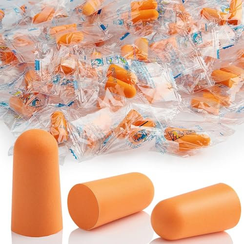 35 Paires Bouchons Oreilles Ear Plugs Bouchons D'oreille en Mousse Souple pour Dormir Supprimer Anti Bruit Ronflement Protection Auditive (SNR : 37 dB) Emballé Individuellement Bouchon D'oreille
