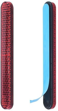 AMONENZ Reflector para Matrícula de Motocicleta, 2 Piezas Autoadhesivas Reflector Moto, Rojo Reflectores para Bicicleta, para Bicicletas, Motos, Vehículos Eléctricos, Scooters