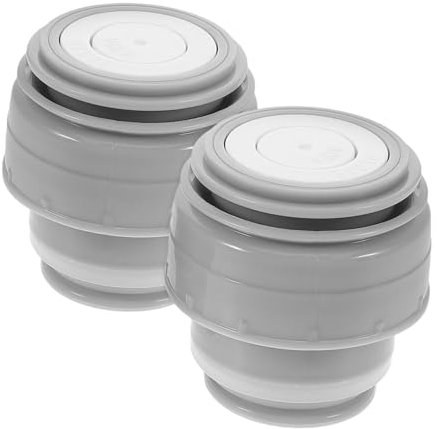 OKUMEYR Insulated Water Bottle Stopper Replacement Lid Compatible 45mm Mouth Vacuum Flask 500ml-1200ml Grey Leak Proof Travel Mug Cap