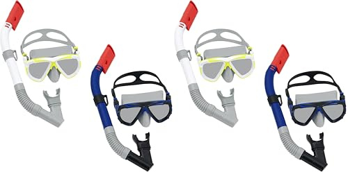 Bestway 24053-5 Set da snorkeling per adulti Dominator, 14+ anni (Confezione da 2)