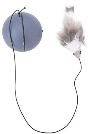 CHHELIHL Pelota interactiva Inteligente para Gatos Que Reduce la ansiedad, Juguete rodante para Gatos para el Ejercicio y Entretenimiento de Mascotas, Color Gris Oscuro.