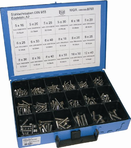 Dresselhaus 4499/000/06 8703 Schrauben-Set Schrauben-Sortiment Edelstahl