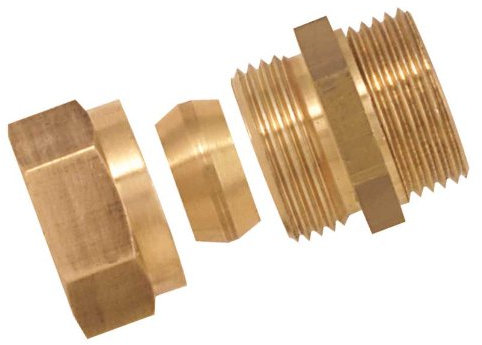 Boutté 3117168 Raccord bicône laiton mâle 08x13 Tube Ø08