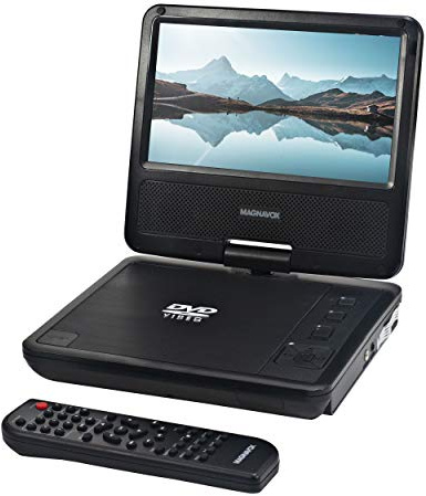 Black 7 Inch TFT Swivel Screen Portable DVD/CD Player