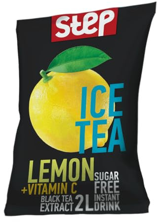 KENDY, Step, Aromatizzatore d'acqua senza zucchero, preparato in polvere per bevanda istantanea (Tea Limone)